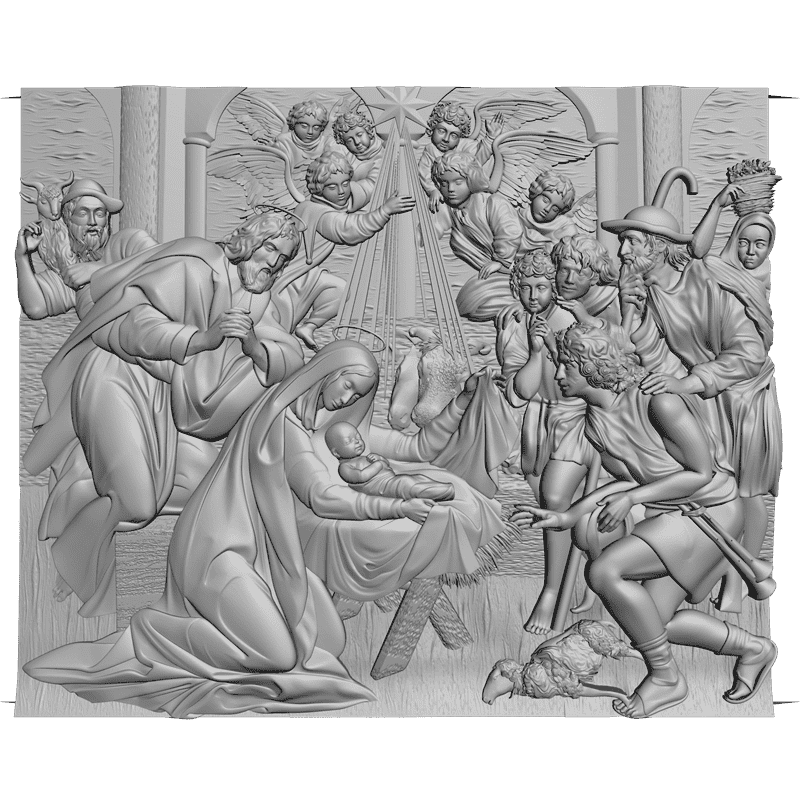картинка Рождение Христа V3-121 3D-STL.COM