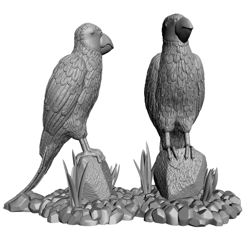 картинка Попугай F3-032 3D-STL.COM