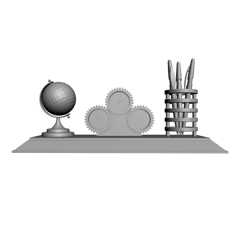 картинка Глобус и карандаши P4-559 3D-STL.COM