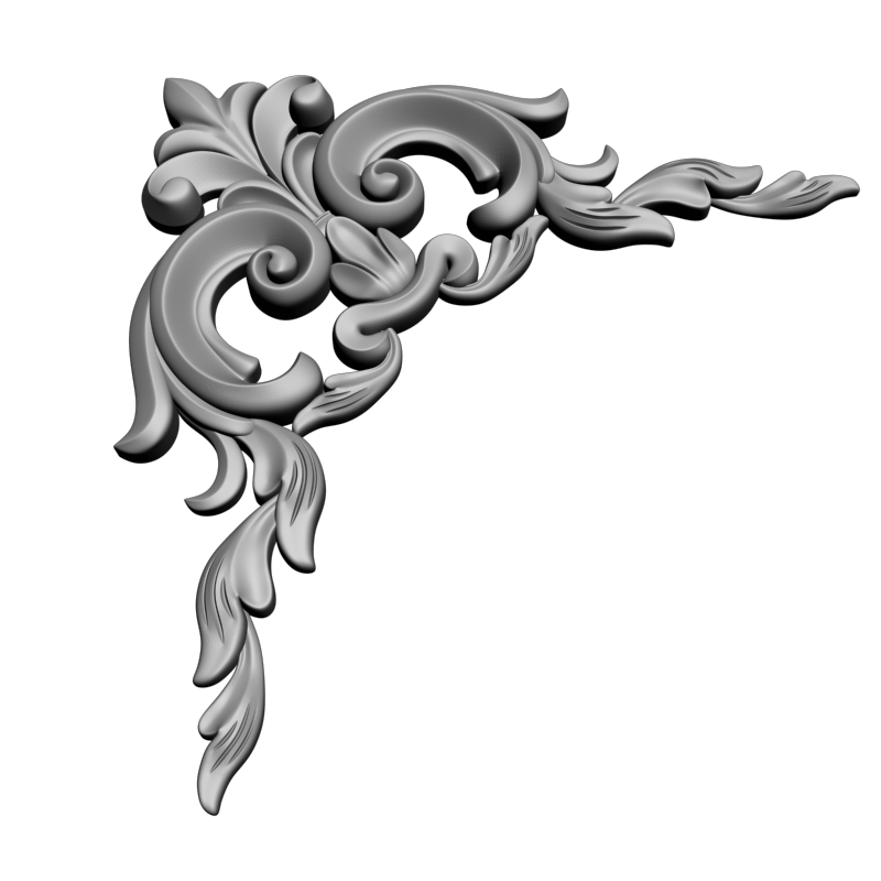 картинка Угловой элемент D19-065 3D-STL.COM