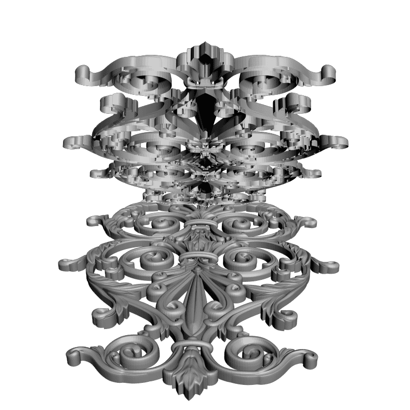 картинка Накладка резная D10-254 3D-STL.COM