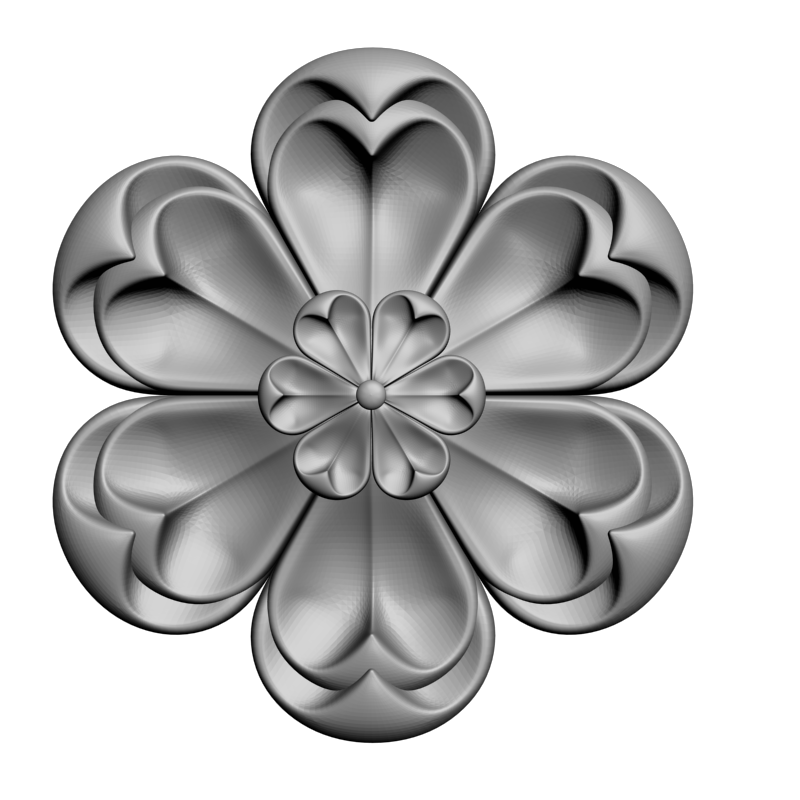 картинка Розетка резная D16-375 3D-STL.COM