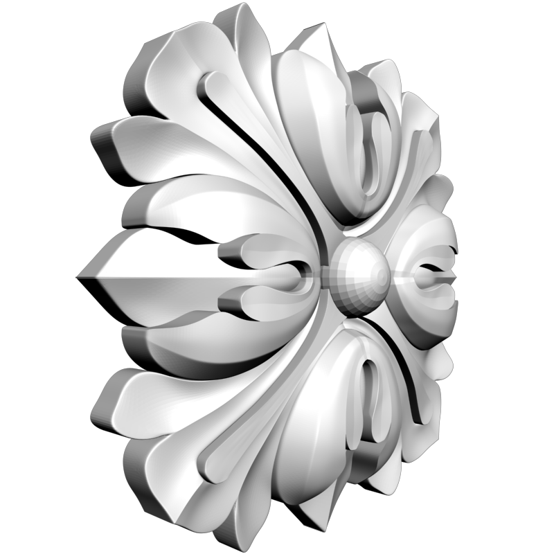 картинка Розетка резная D16-315 3D-STL.COM