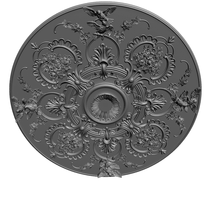 картинка Розетка резная D16-193 3D-STL.COM