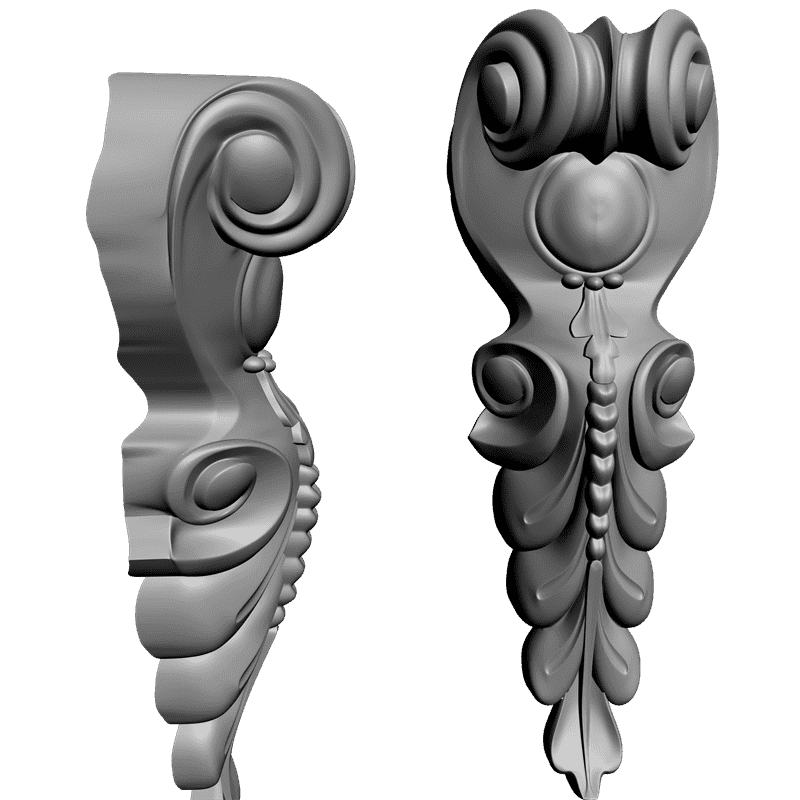 картинка Кронштейн резной D9-161 3D-STL.COM