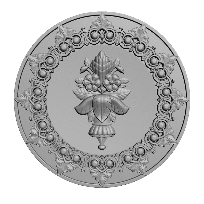 картинка Розетка резная D16-060 3D-STL.COM