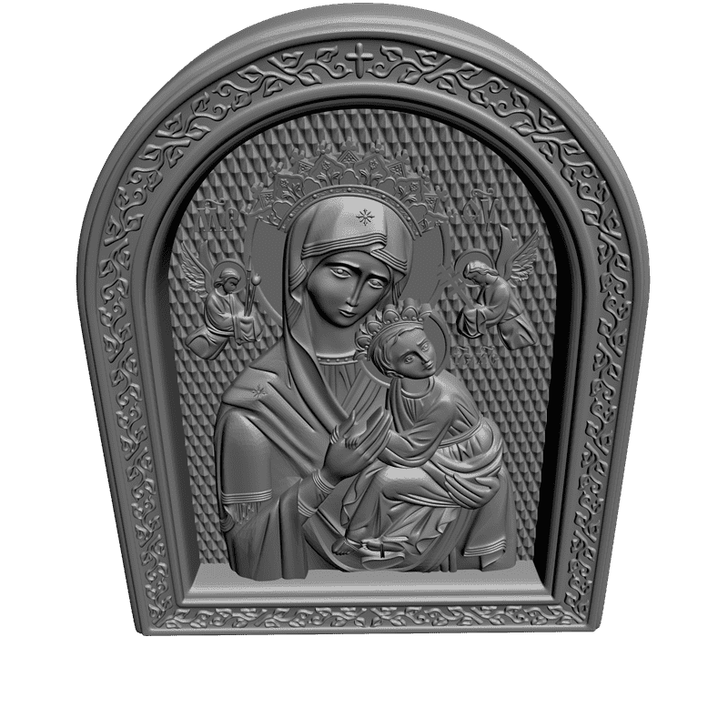 картинка Страстная икона Божьей Матери V3-126 3D-STL.COM