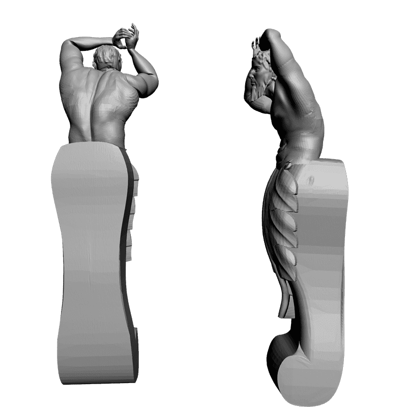 картинка Кронштейн резной D9-065 3D-STL.COM