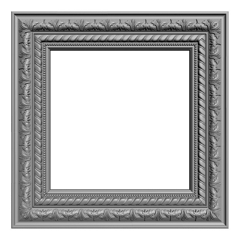 картинка Рама резная квадратная D14-205 3D-STL.COM