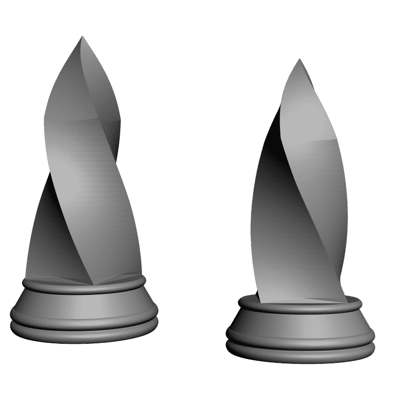 картинка Набор шахмат. Хрустальные PI3-104 3D-STL.COM