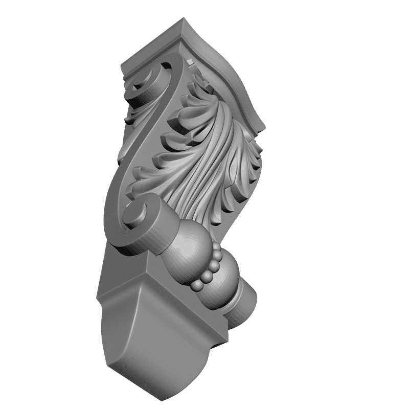 картинка Кронштейн резной D9-053 3D-STL.COM
