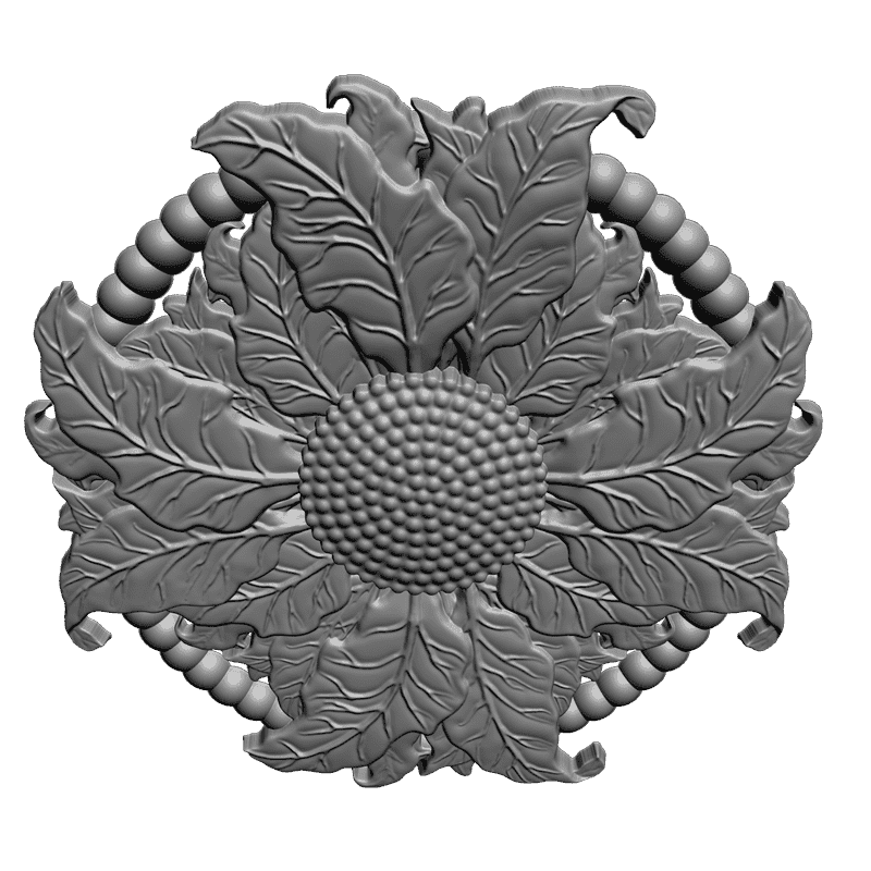 картинка Розетка резная D16-065 3D-STL.COM