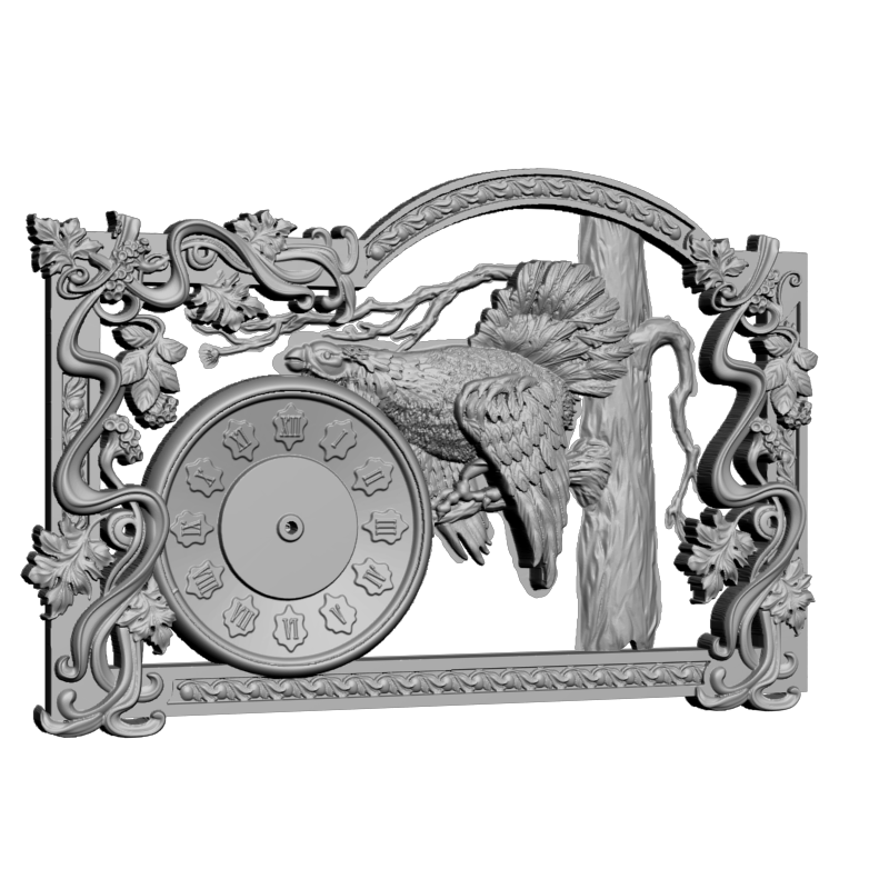картинка Часы Глухарь P3-154 3D-STL.COM
