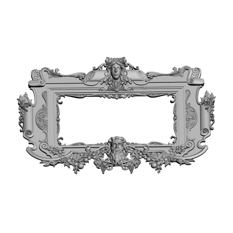 картинка Рама резная D14-472 3D-STL.COM