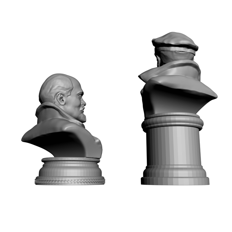 картинка Владимир Ильич Ульянов Ленин L2-100 3D-STL.COM