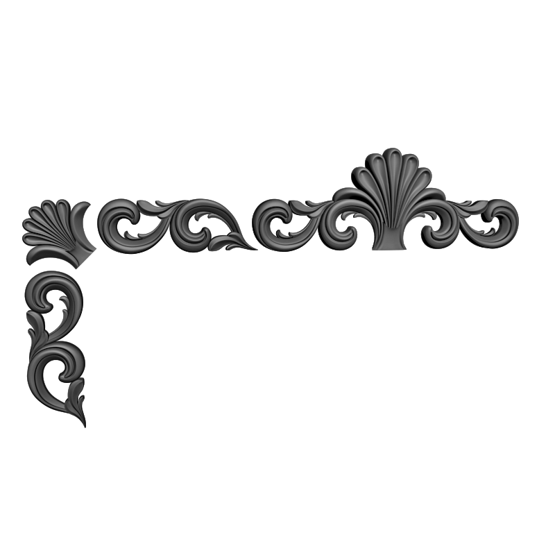 картинка Накладка декоративная рамная D10-385 3D-STL.COM