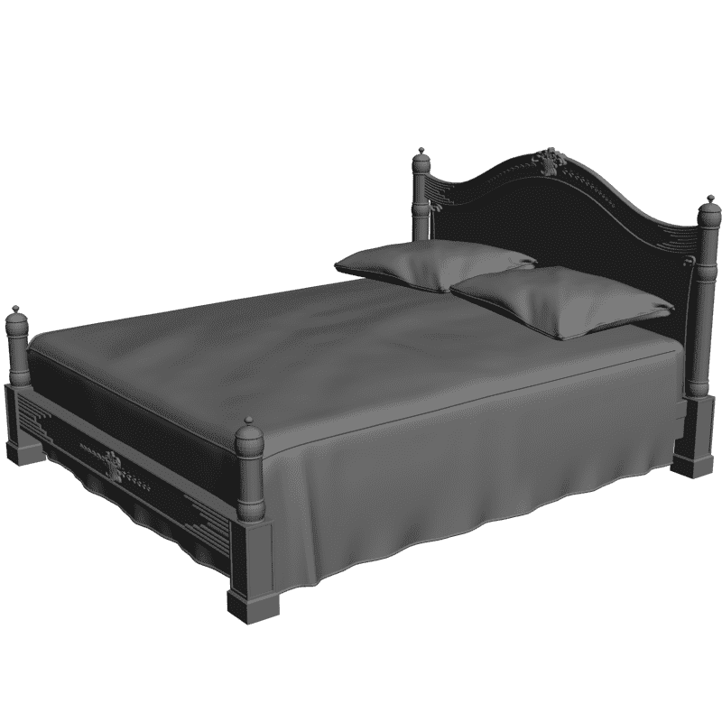 картинка Кровать резная Embate M4-145 3D-STL.COM