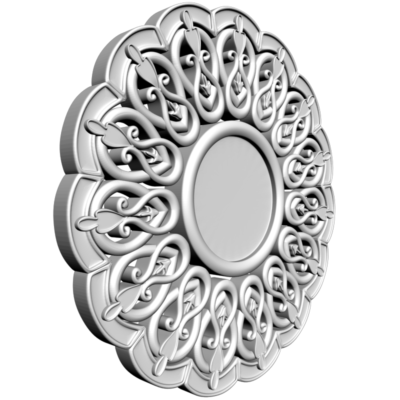 картинка Розетка резная D16-327 3D-STL.COM
