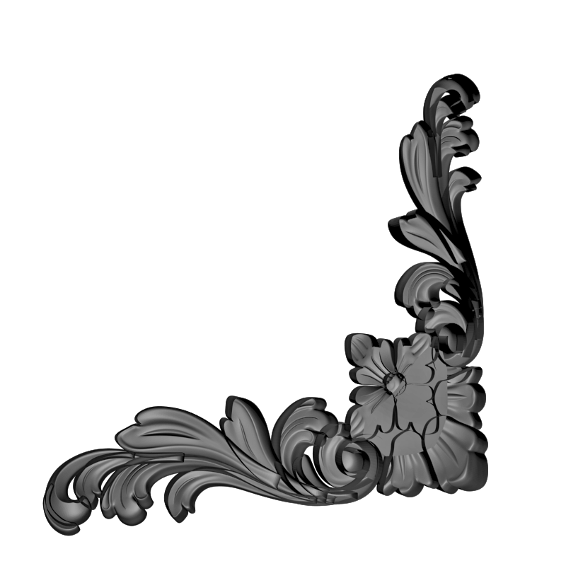 картинка Угловой элемент D19-062 3D-STL.COM