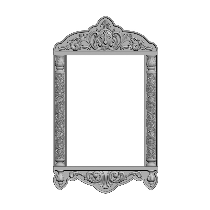 картинка Рамка резная D14-585 3D-STL.COM