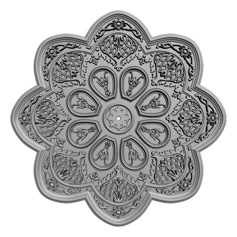 картинка Розетка резная D16-135 3D-STL.COM