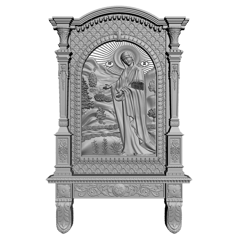 картинка Пюхтицкая Божья Матерь V3-120 3D-STL.COM