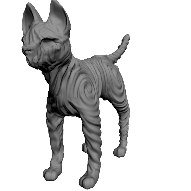 картинка Тело кота F1-220 3D-STL.COM