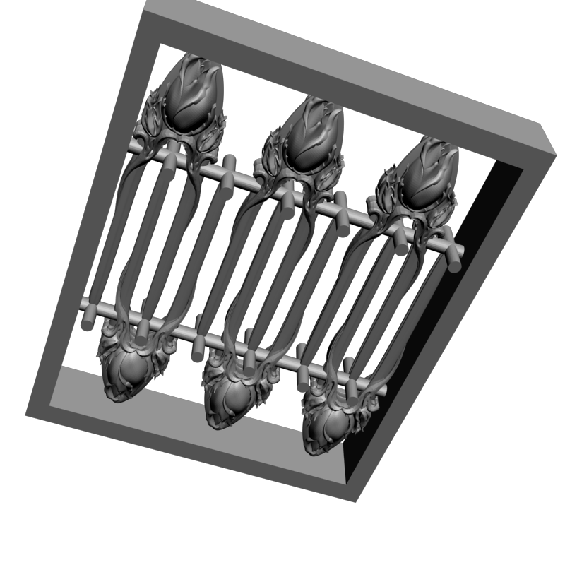 картинка Заколки кассета P4-452 3D-STL.COM