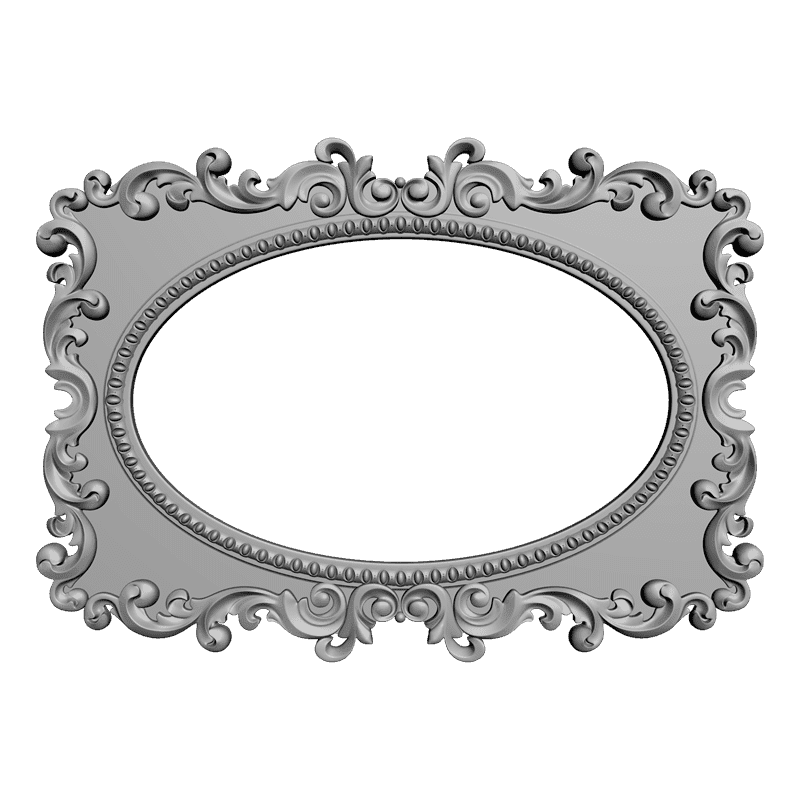картинка Рама резная под зеркало D14-143 3D-STL.COM