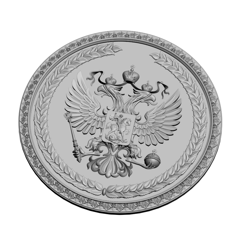 картинка Герб России RG1-095 3D-STL.COM