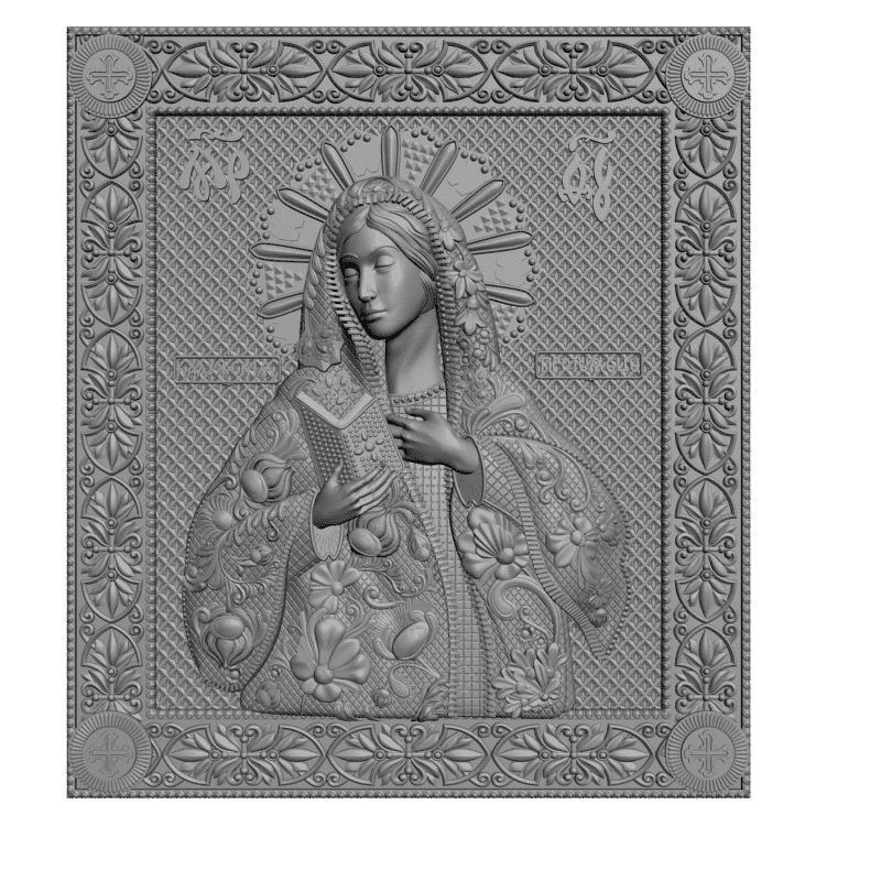 картинка Калужская Божья Матерь V3-299 3D-STL.COM