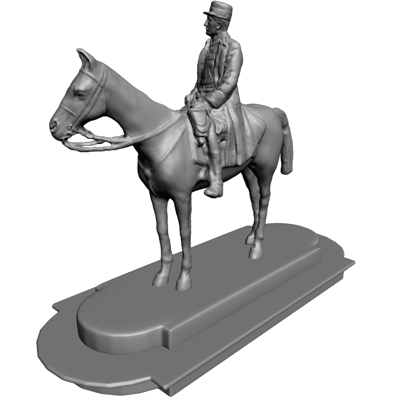 картинка Всадник на лошади L3-144 3D-STL.COM