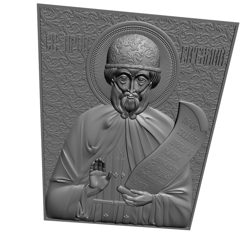 картинка Святой преподобный Виталий V3-291 3D-STL.COM