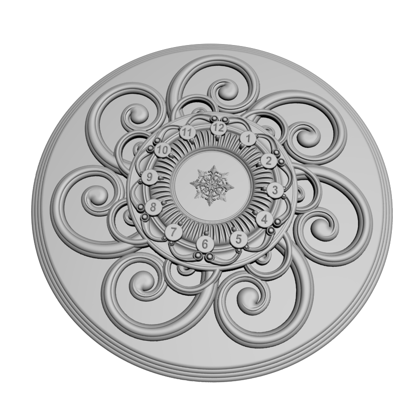картинка Розетка резная D16-363 3D-STL.COM