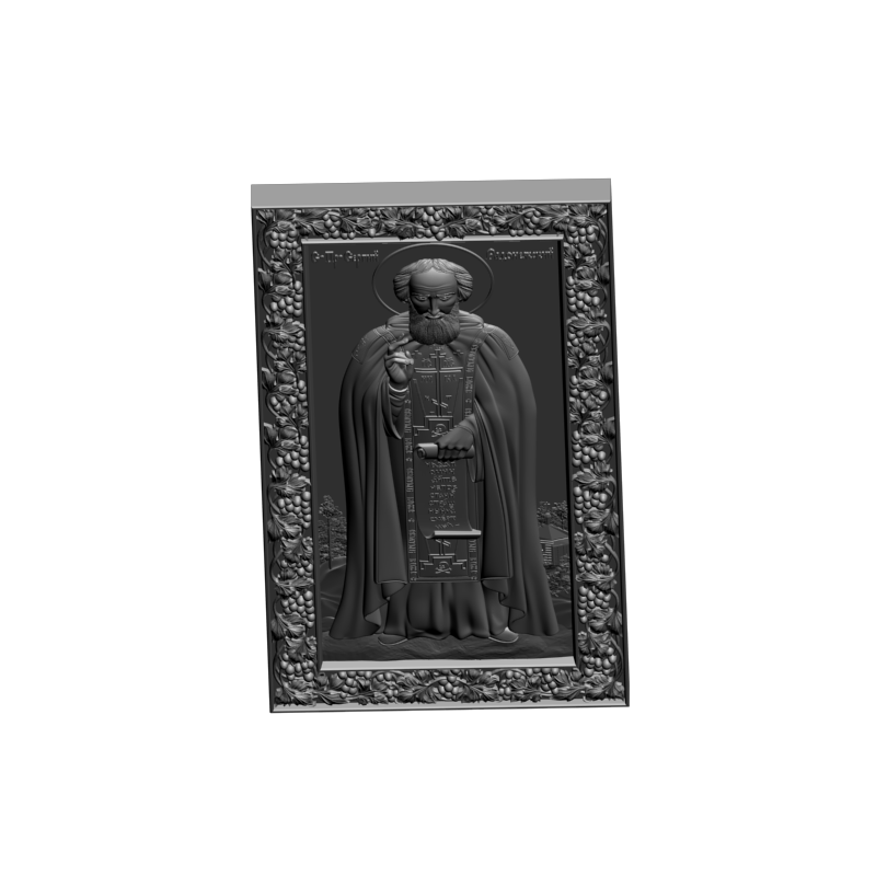 картинка Икона Святого преподобного Сергия Радо V3-437 3D-STL.COM