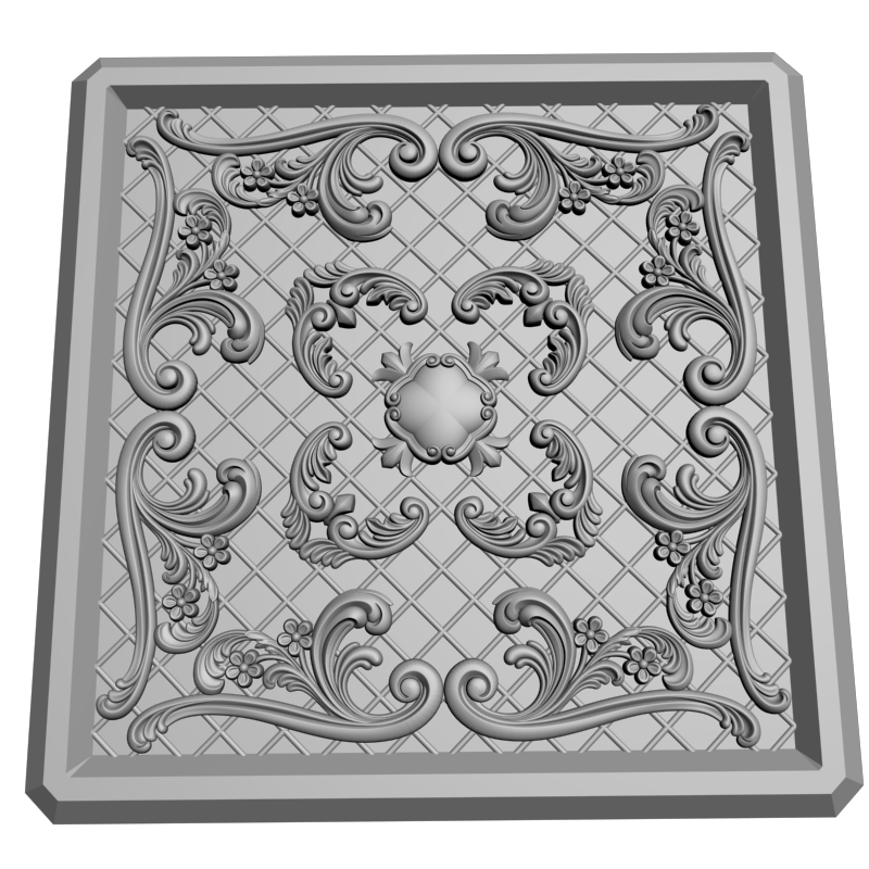 картинка Розетка резная D16-361 3D-STL.COM