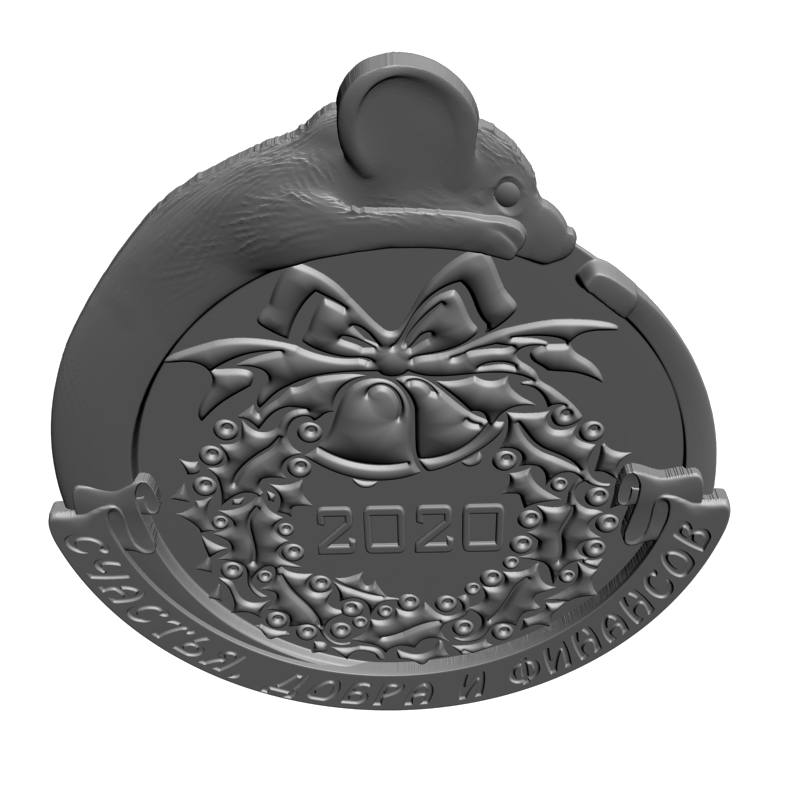 картинка 2020 год RP4-011 3D-STL.COM
