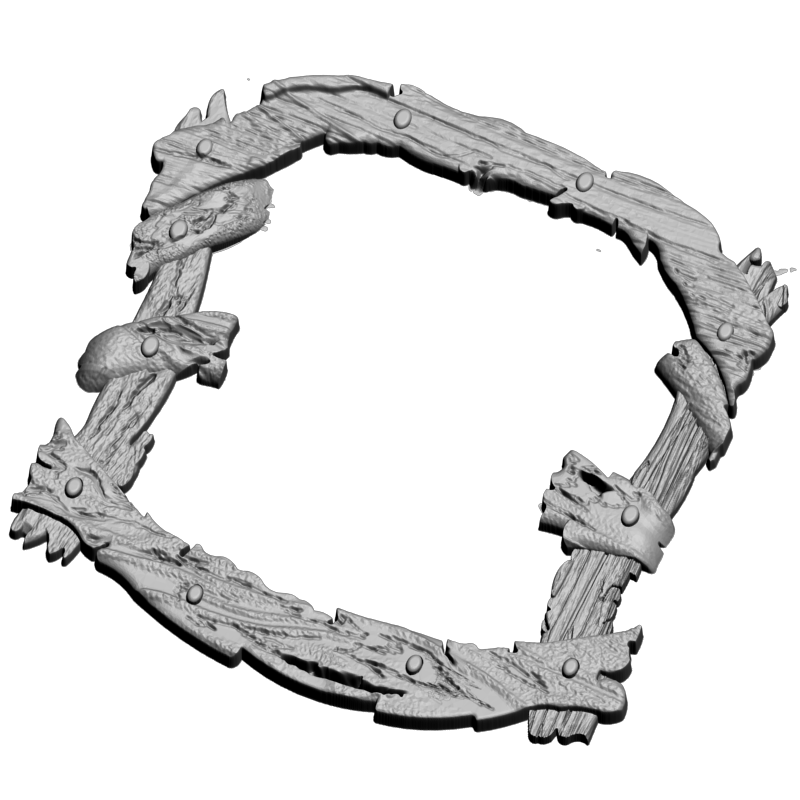 картинка Рамка резная D14-636 3D-STL.COM