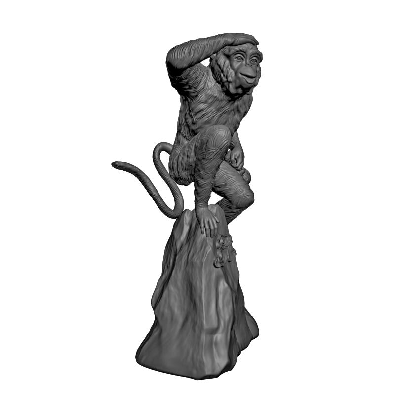 картинка Обезьяна F1-257 3D-STL.COM