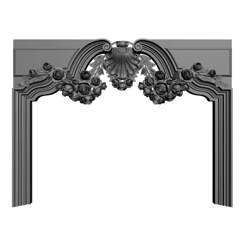 картинка Деталь камина резного H4-018 3D-STL.COM