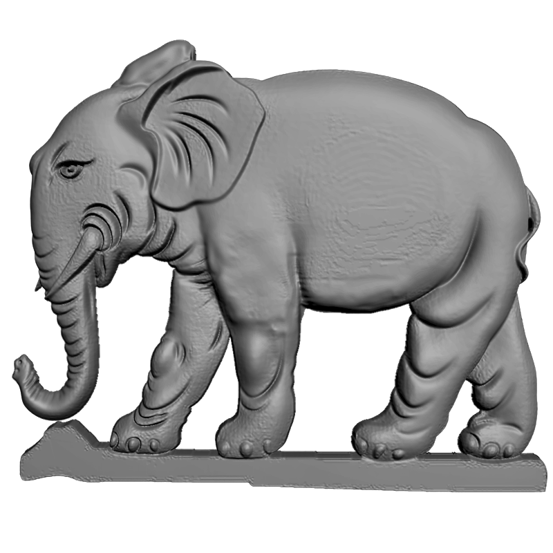 картинка Индийский слон F1-256 3D-STL.COM