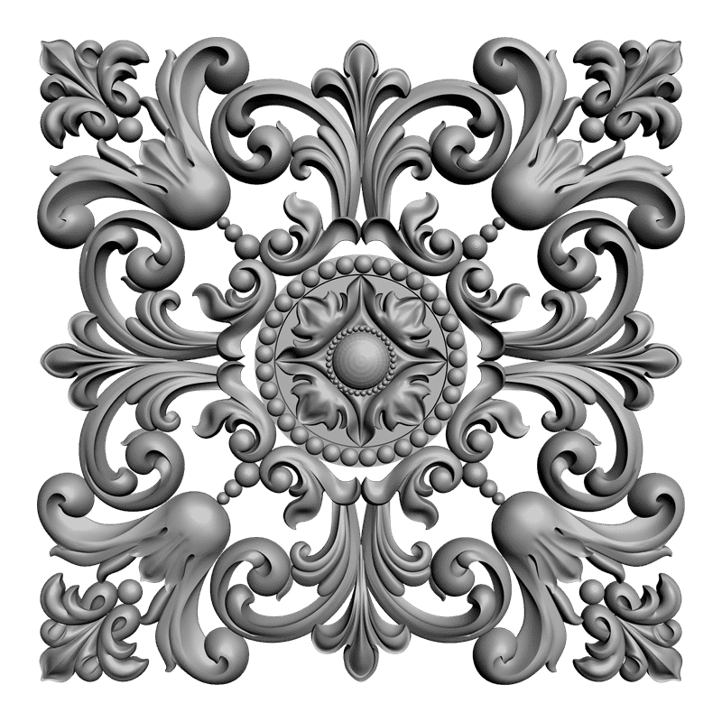 картинка Розетка резная D16-121 3D-STL.COM