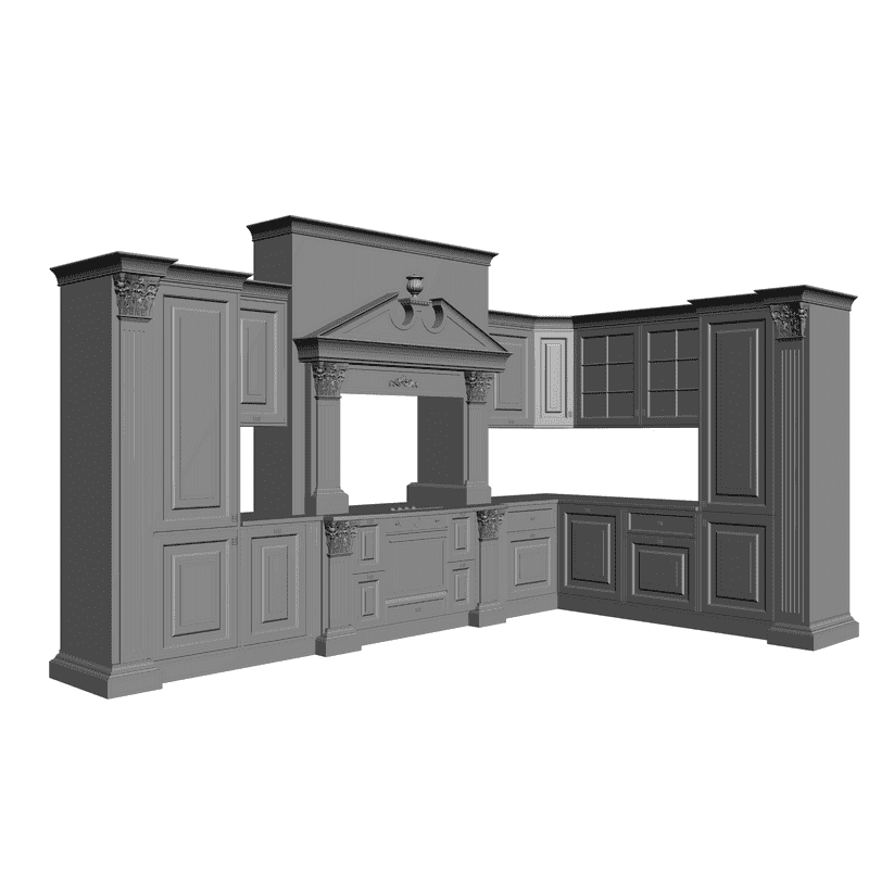 картинка Кухня M5-004 3D-STL.COM