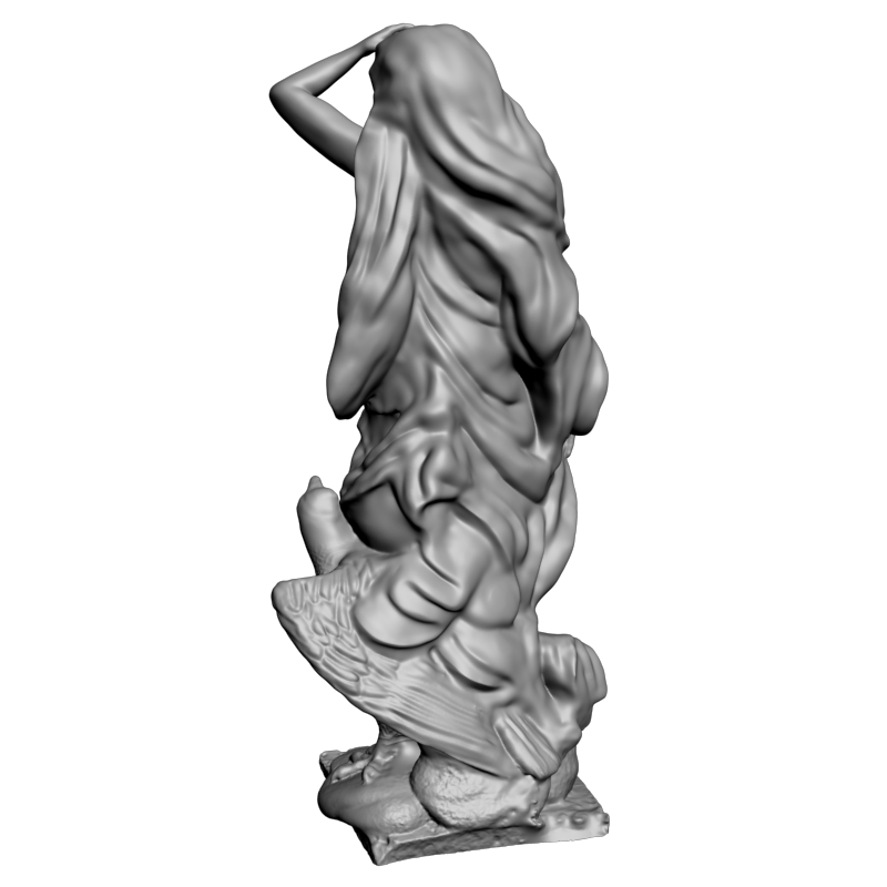 картинка Голая Девушка-С Орлом L3-205 3D-STL.COM