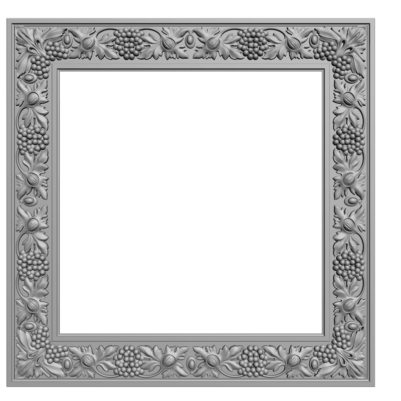 картинка Рама резная квадратная D14-215 3D-STL.COM