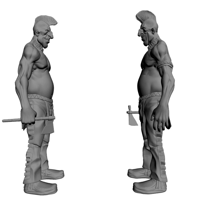 картинка Вождь мохауков PI1-027 3D-STL.COM