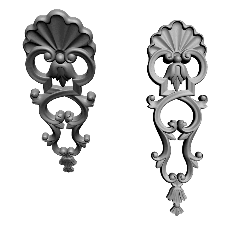 картинка Накладка резная D10-158 3D-STL.COM