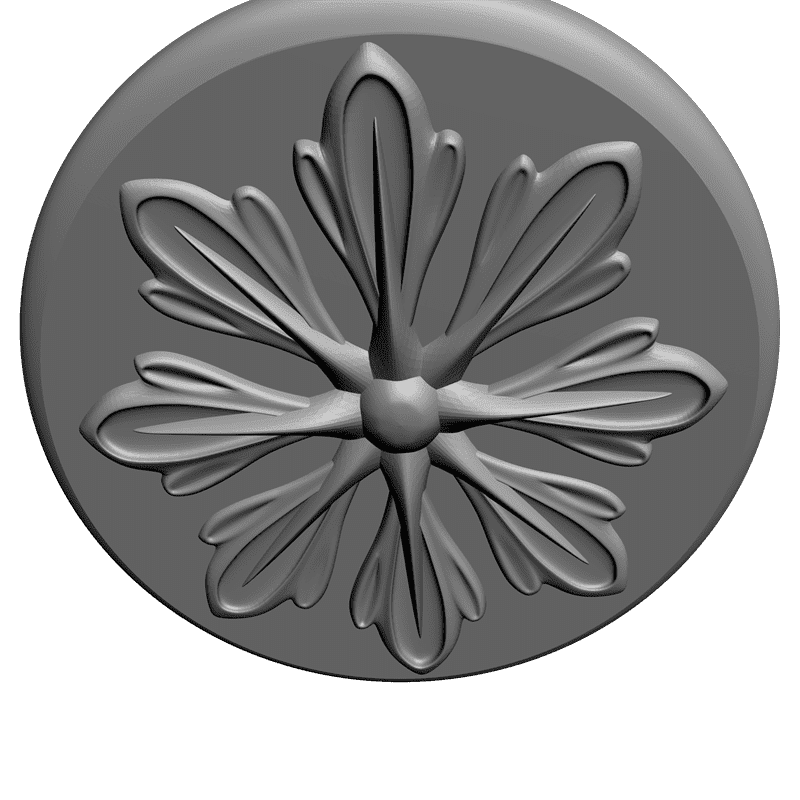 картинка Розетка резная D16-231 3D-STL.COM
