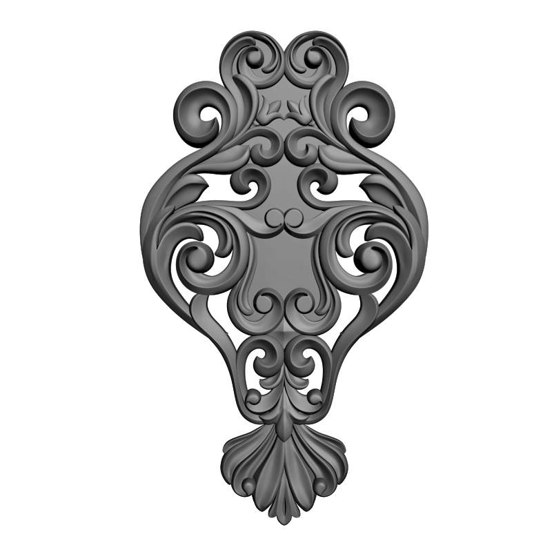 картинка Накладка декоративная рамная D10-401 3D-STL.COM