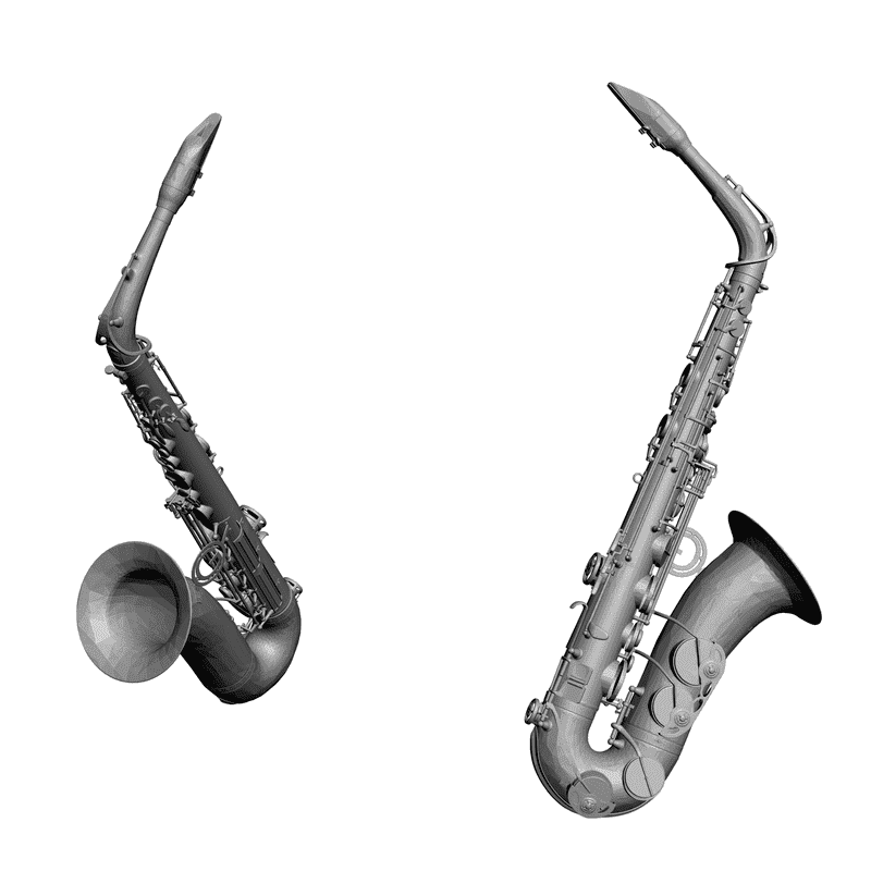 картинка Саксофон P2-001 3D-STL.COM
